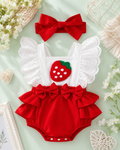 🍓 Set 2 piezas Enterizo fresa + Bincha