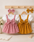 🌸 Set 3 piezas: Camisa + Overol floral+ Bincha