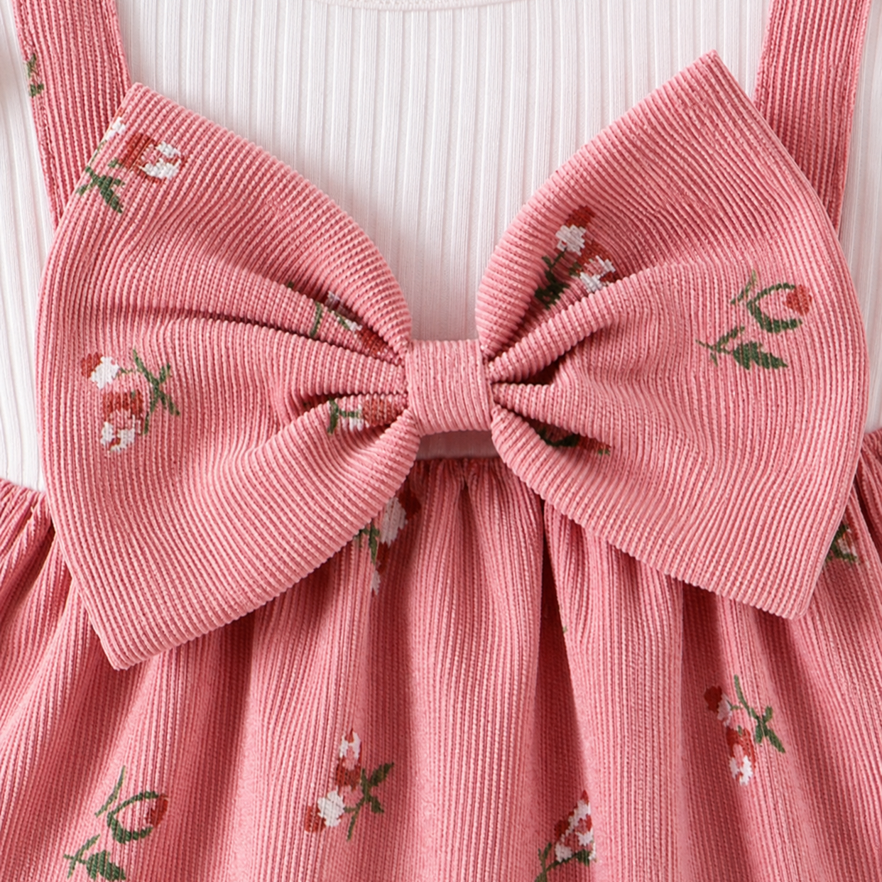 🌸 Set 3 piezas: Camisa + Overol floral+ Bincha