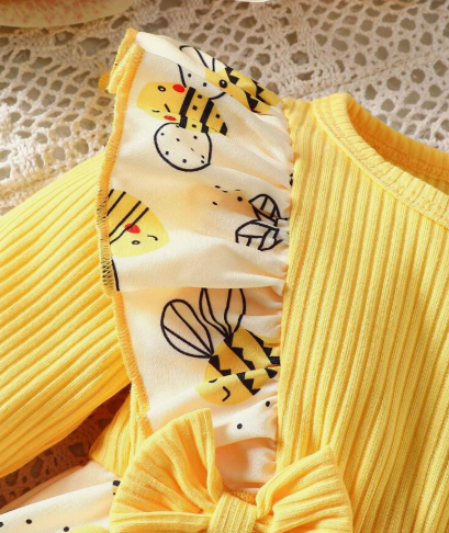 Vestido Body Abejitas con Moños💛