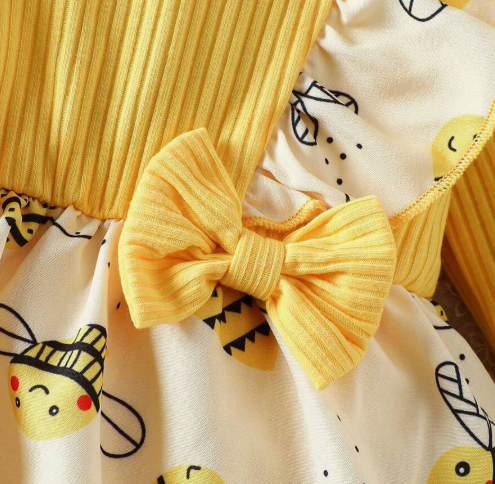Vestido Body Abejitas con Moños💛